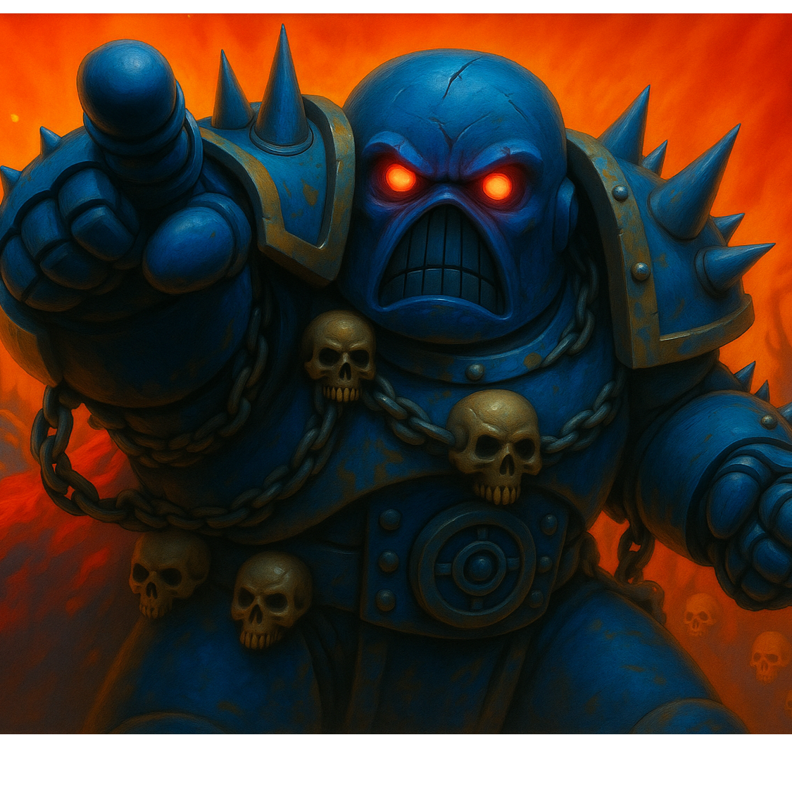 thou shall not touch green lasers 40k artwork
