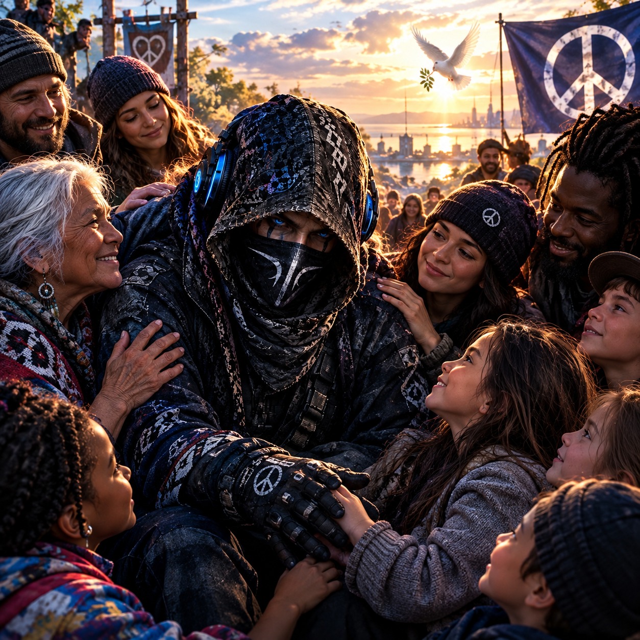 THE PEACE OF A THOUSAND UNIVERSES (Not a weapon.) artwork