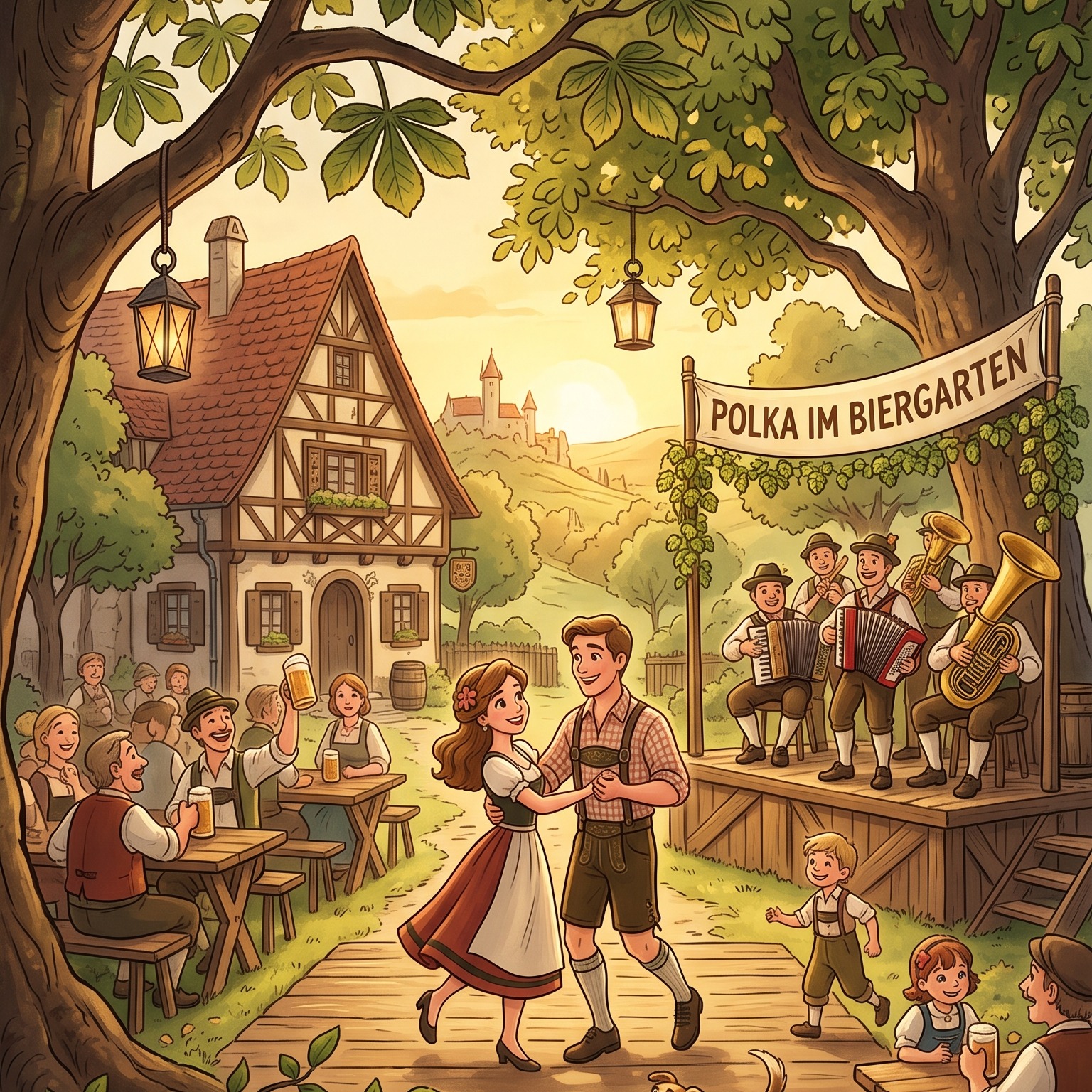 Polka im Biergarten artwork