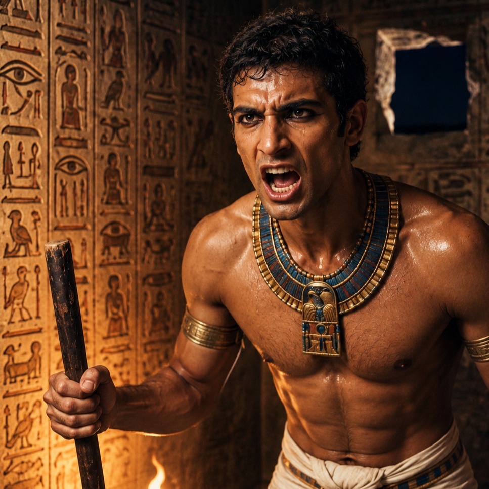 🇪🇬 Here's A Riddle🏺𓉐𓋴𓈙𓏏𓄿𓏭☀️(Harkhuf’s 4,000 yr-old Mix)⚡💀 artwork