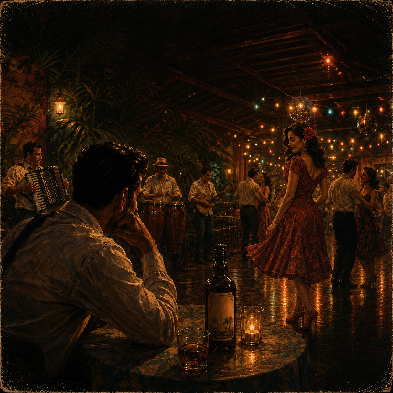 María Elena, Quédate artwork