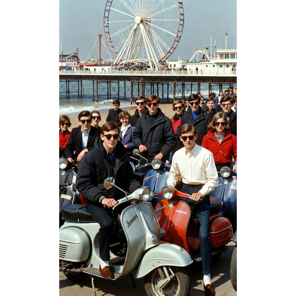 Parkas on the Pier artwork