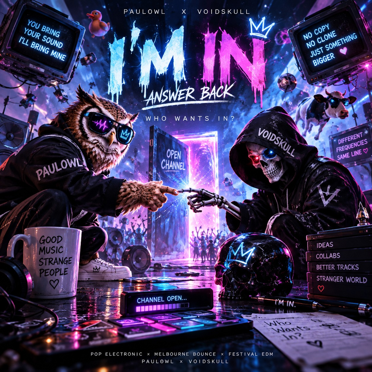 I’M IN // Paul0wl × VoidSkull — ANSWER BACK artwork