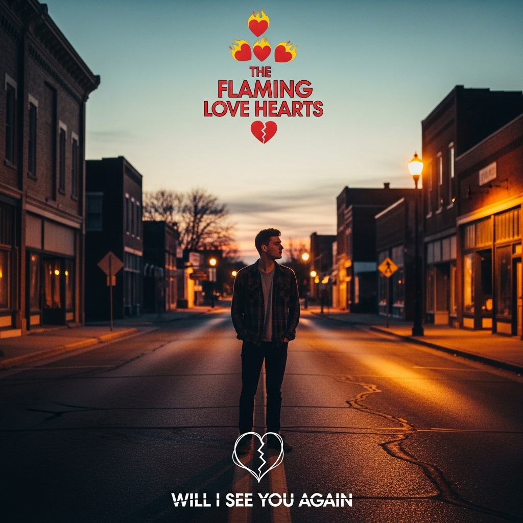 Image for ( The Flaming Love Hearts )   ( Will I See You Again )    Single 