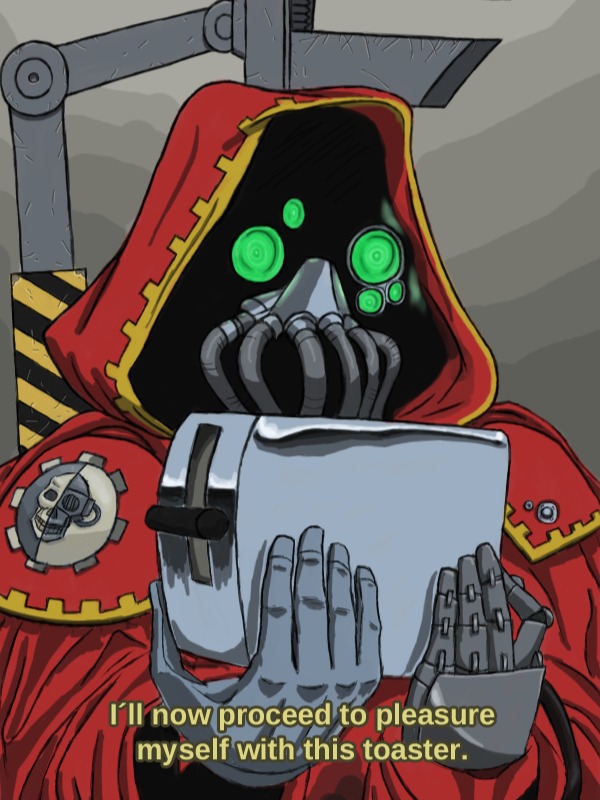 Warhammer 40k. Toaster for Slaanesh artwork