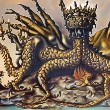 with what gold artwork