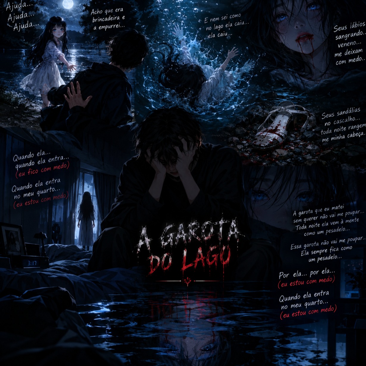 When she enter I am Scared ) artwork