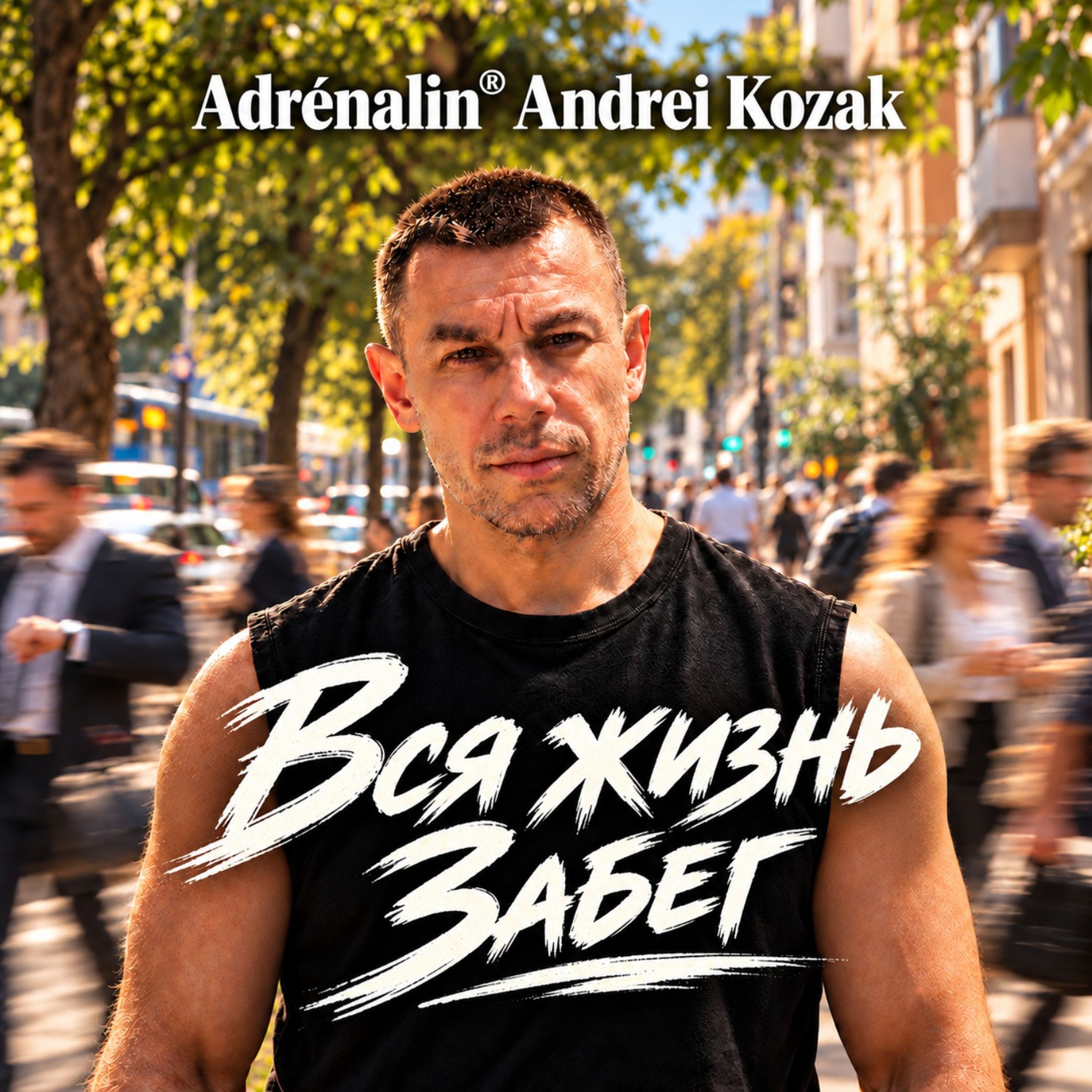 Вся жизнь забег.  Adrénaline®Andrei Kozak artwork