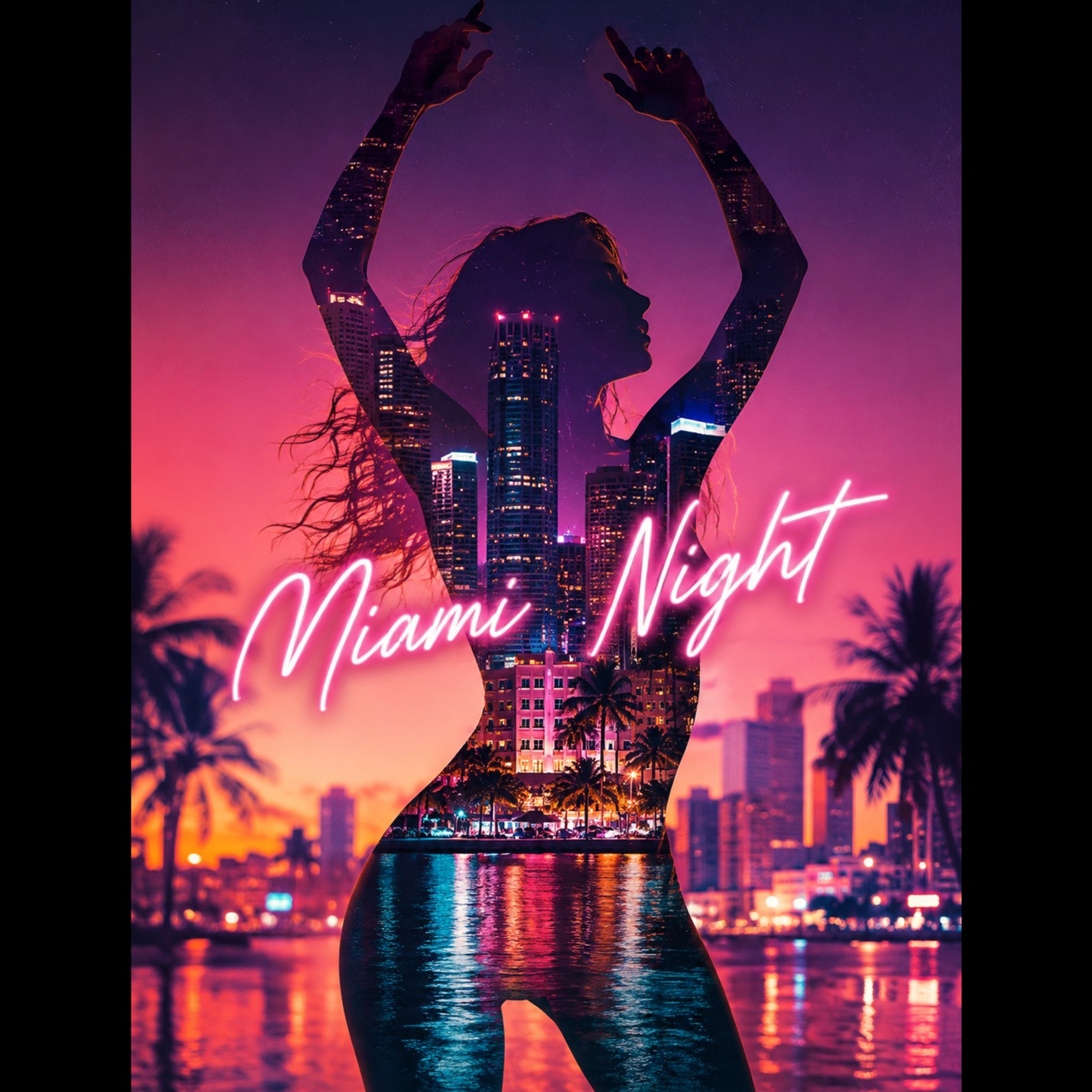 Miami night artwork