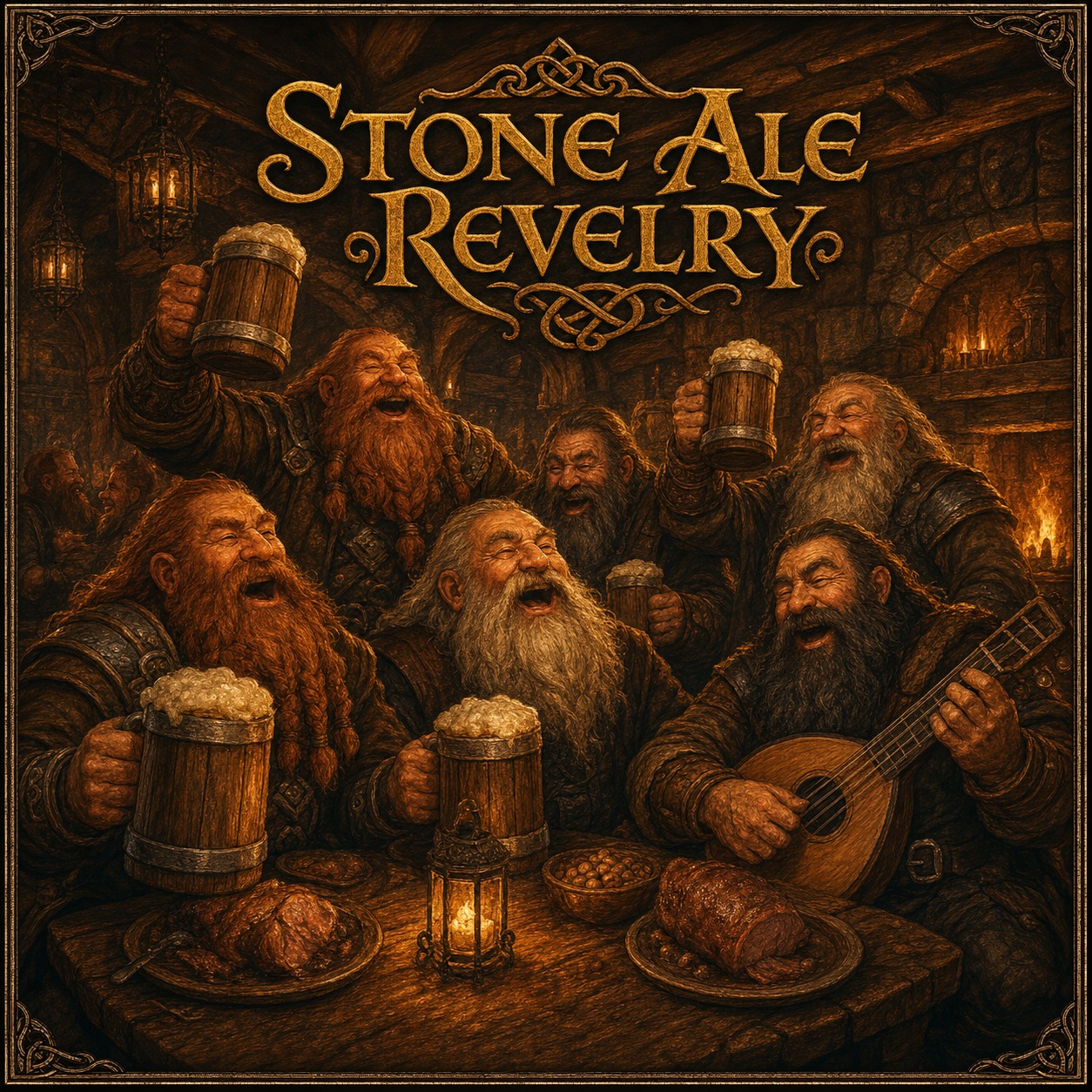 Stone Ale Revelry – Dwarven Tavern Cheers artwork