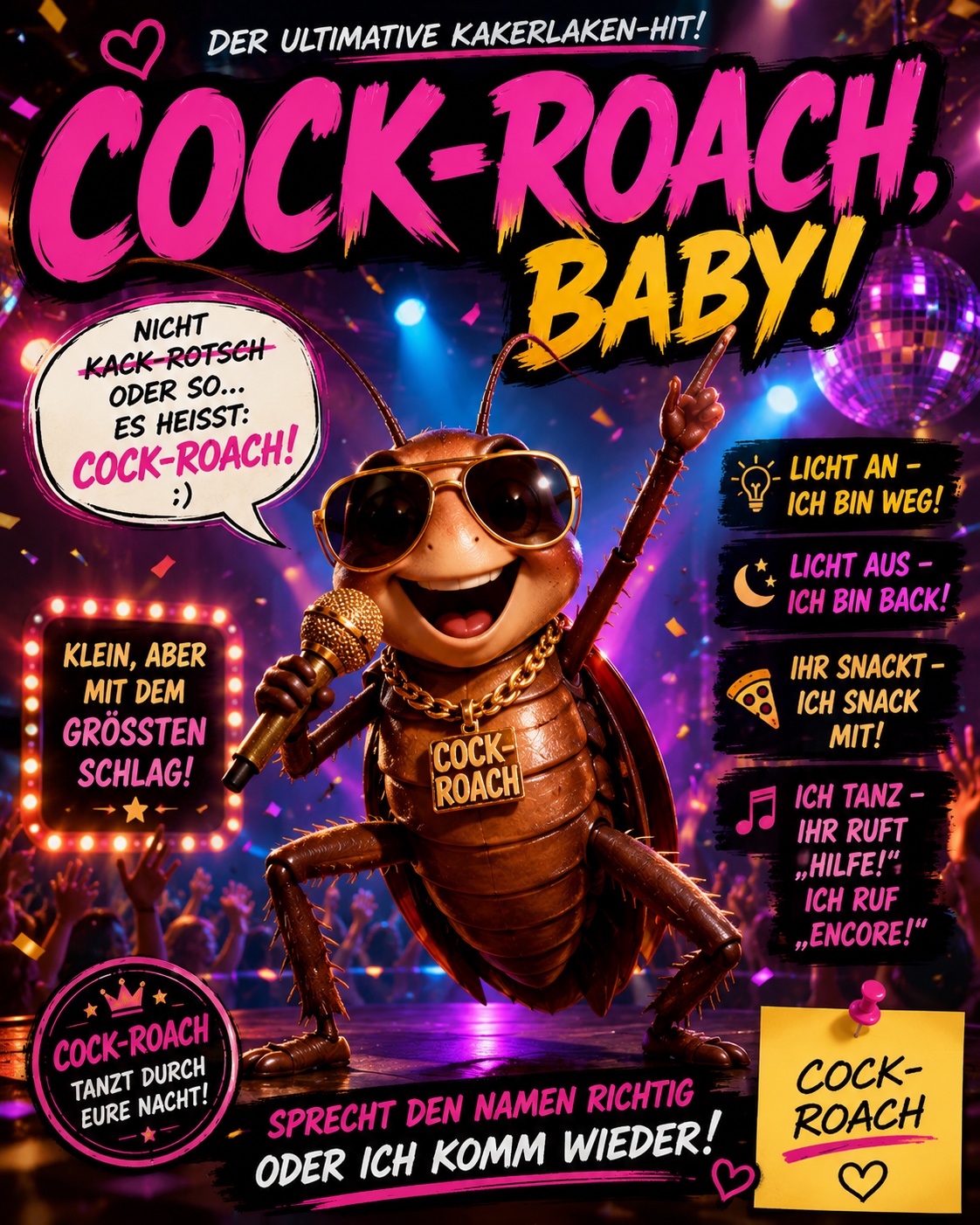 🪳🎵 Cock-Roach, Baby! 🪳 artwork