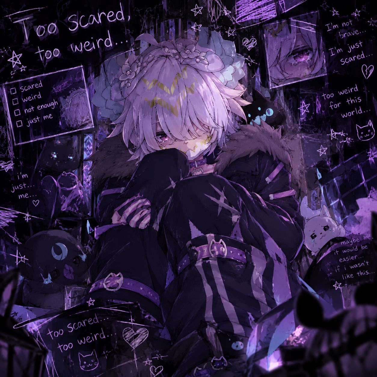 𝗍᥆᥆ sᥴᥲrᥱძ, 𝗍᥆᥆ ᥕᥱіrძ artwork