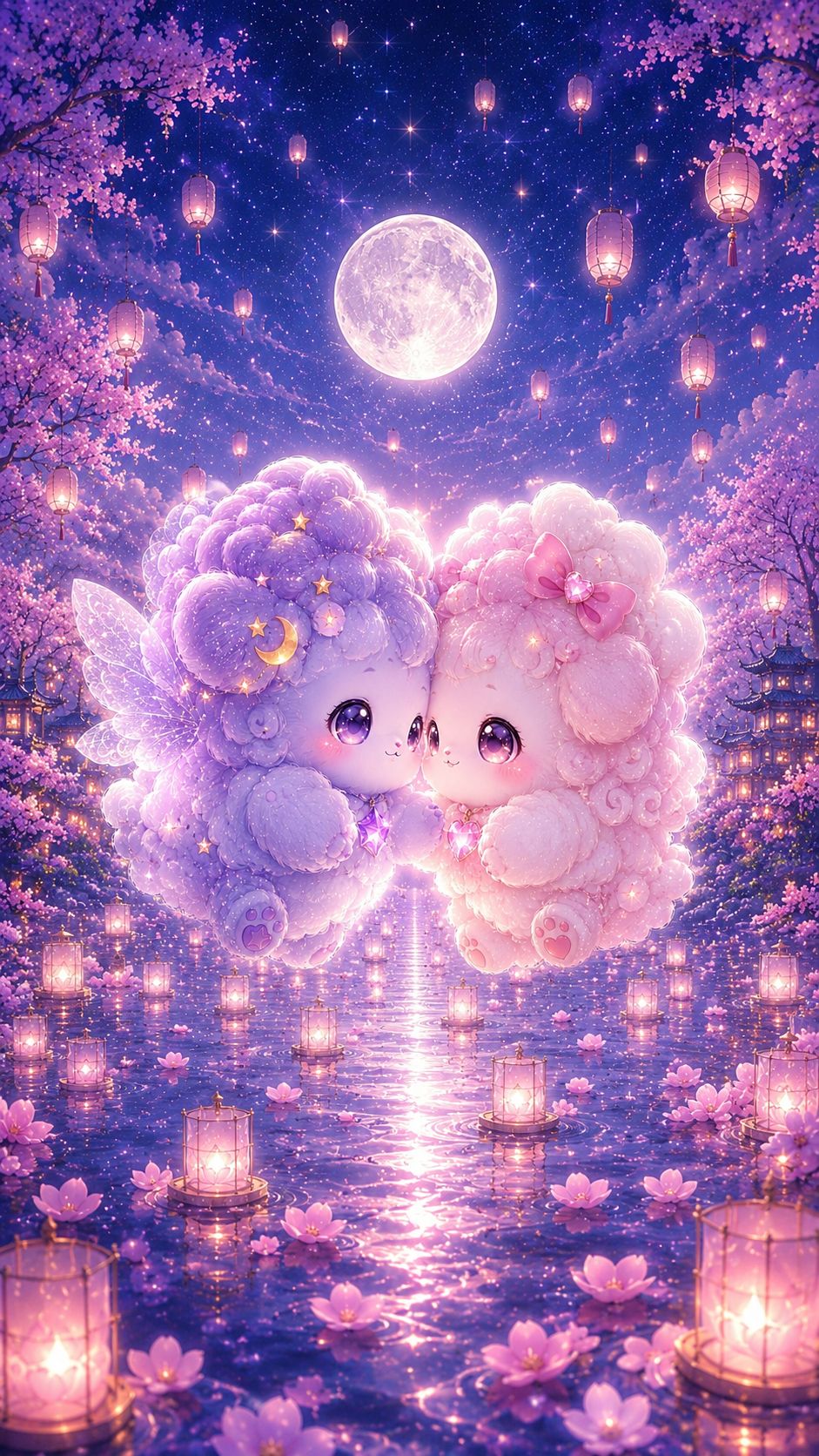 Moon Lanterns for Two artwork