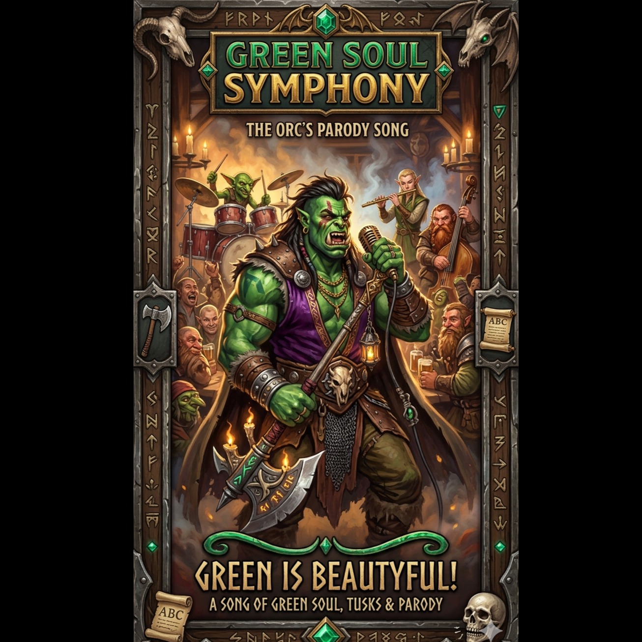 Give the big green poet a moment of peace ! artwork