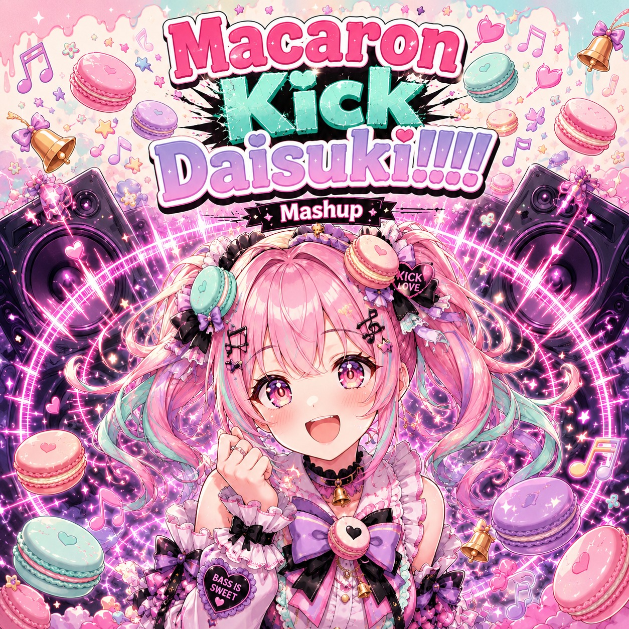 Macaron Kick Daisuki!!!! - Mashup - artwork