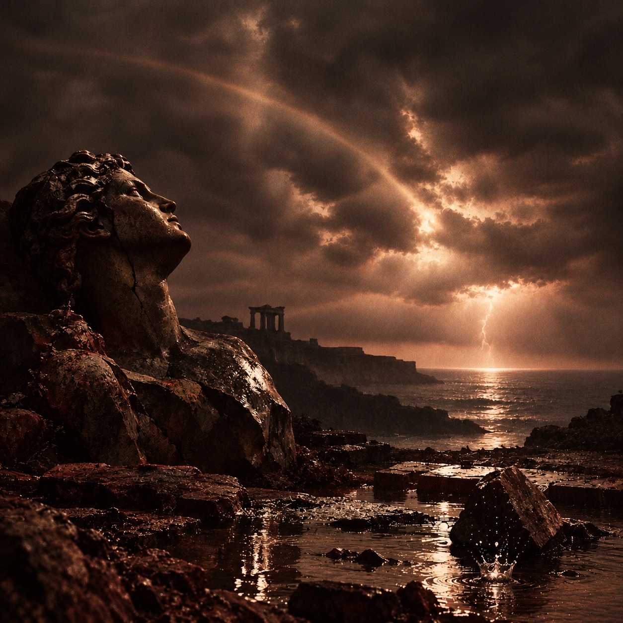 Shall gods be said to thump the clouds artwork