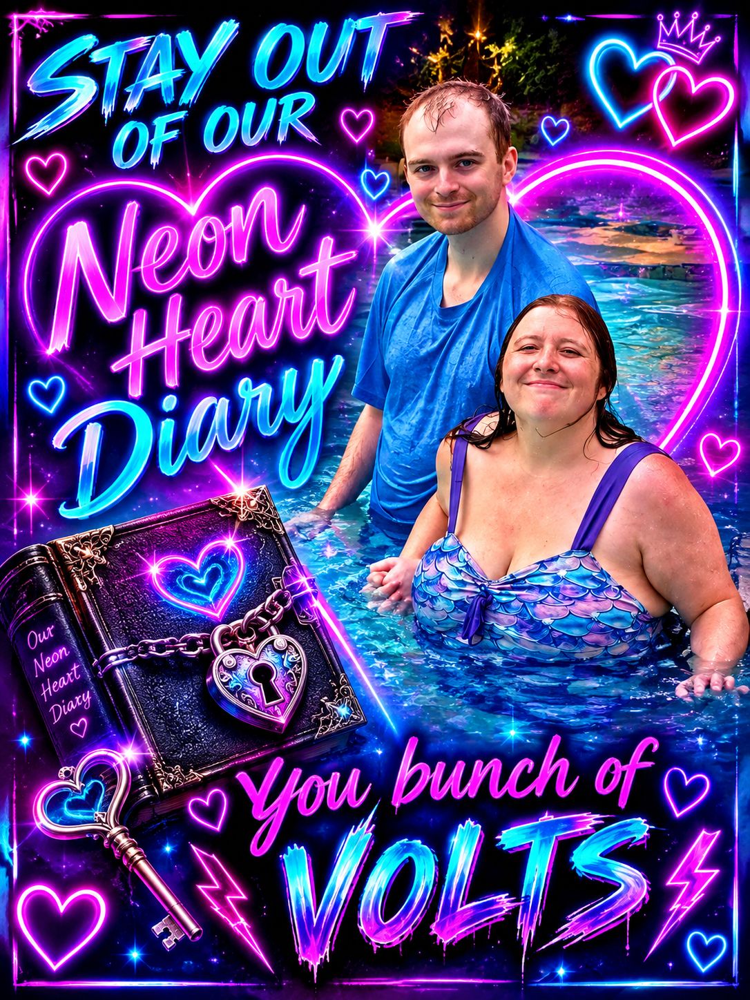 Stay out of our Neon Heart Diary artwork