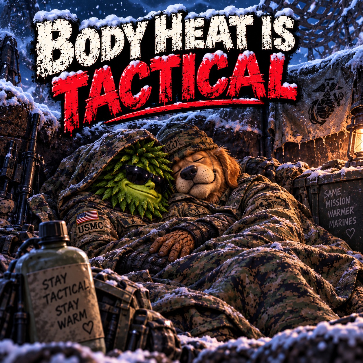 BODY HEAT IS TACTICAL artwork