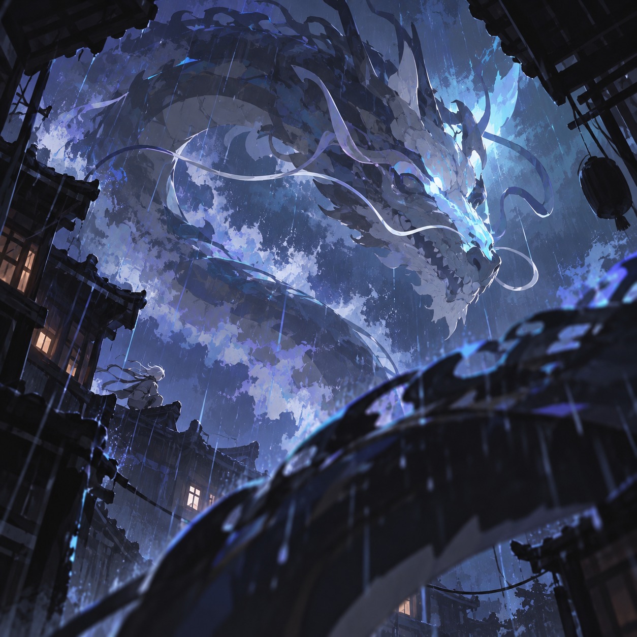 [山河異聞録] 雨の底から、龍が来る artwork