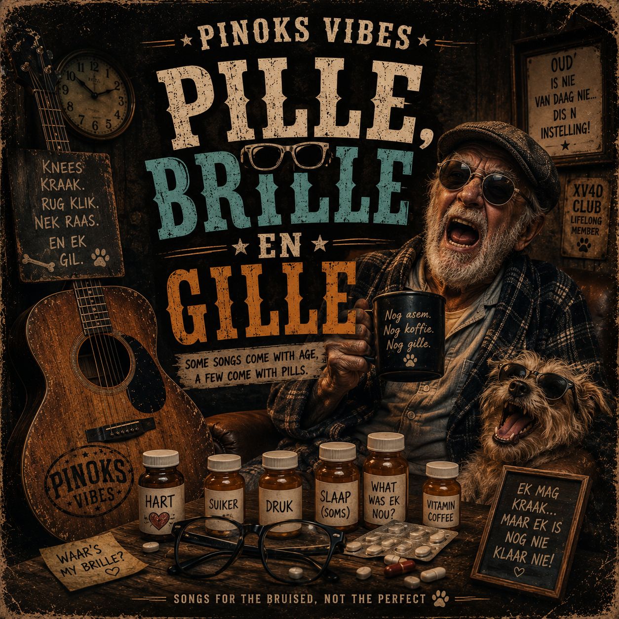 Pille, Brille en Gille artwork