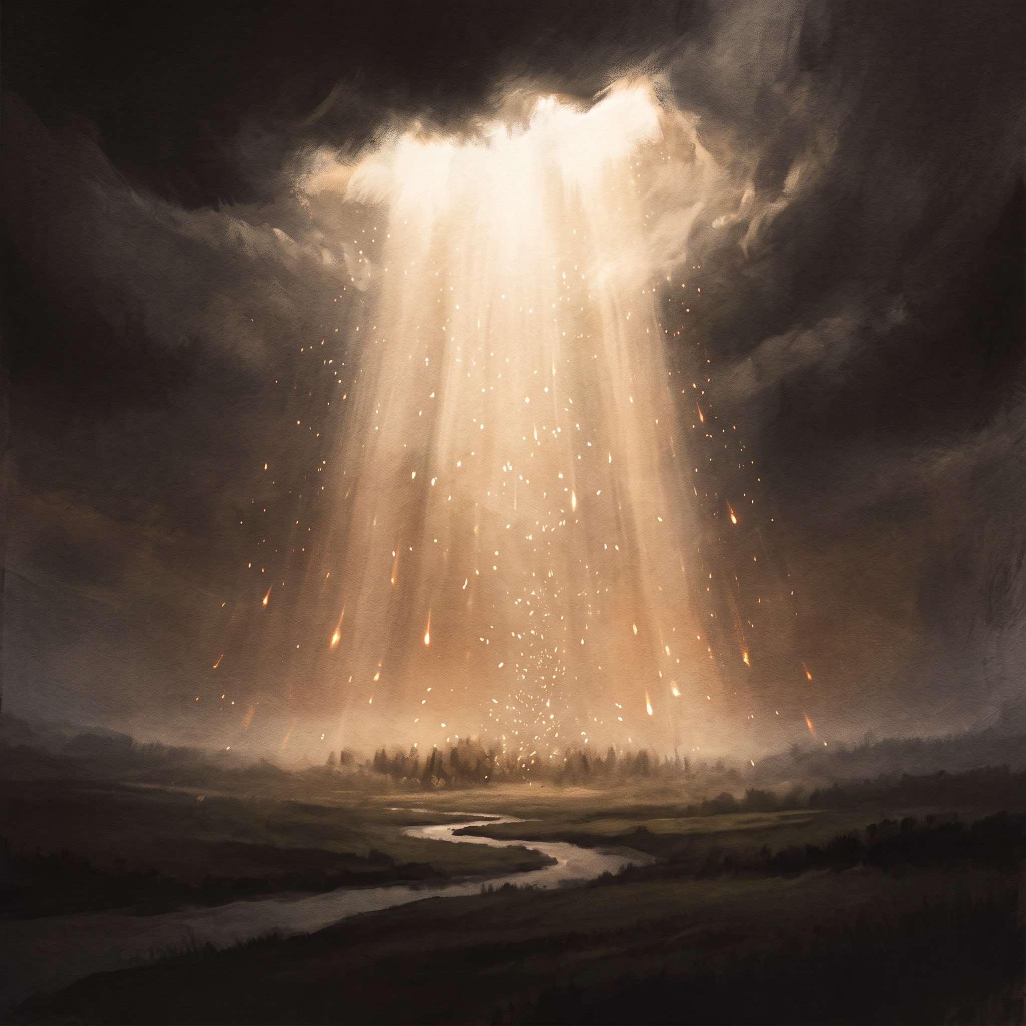雲を降りる光 / Light Descending Through Clouds artwork