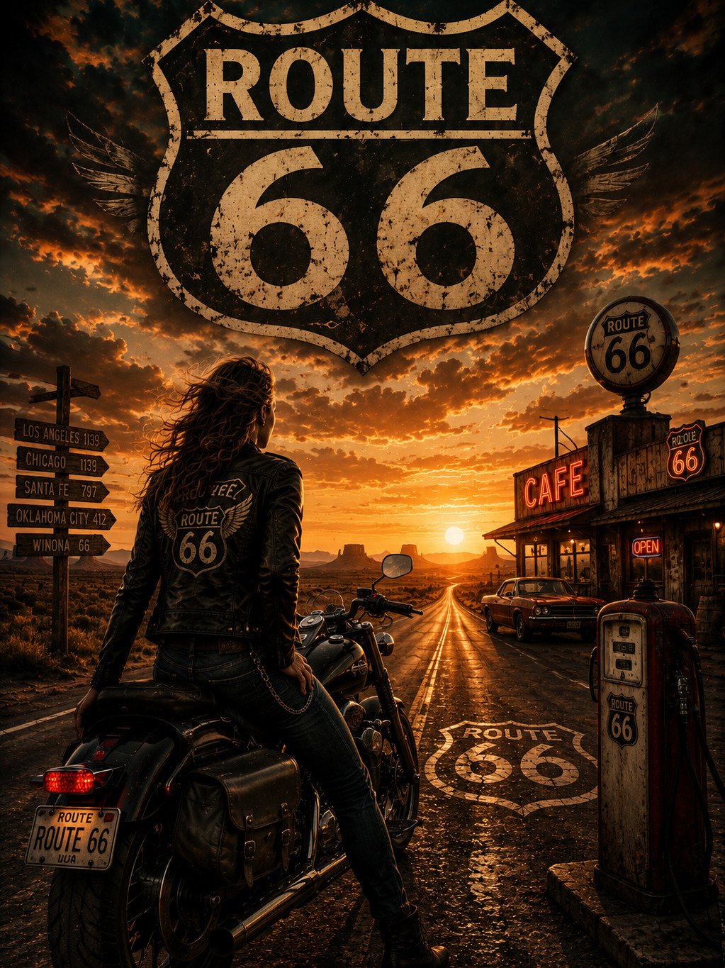 Route 66 artwork