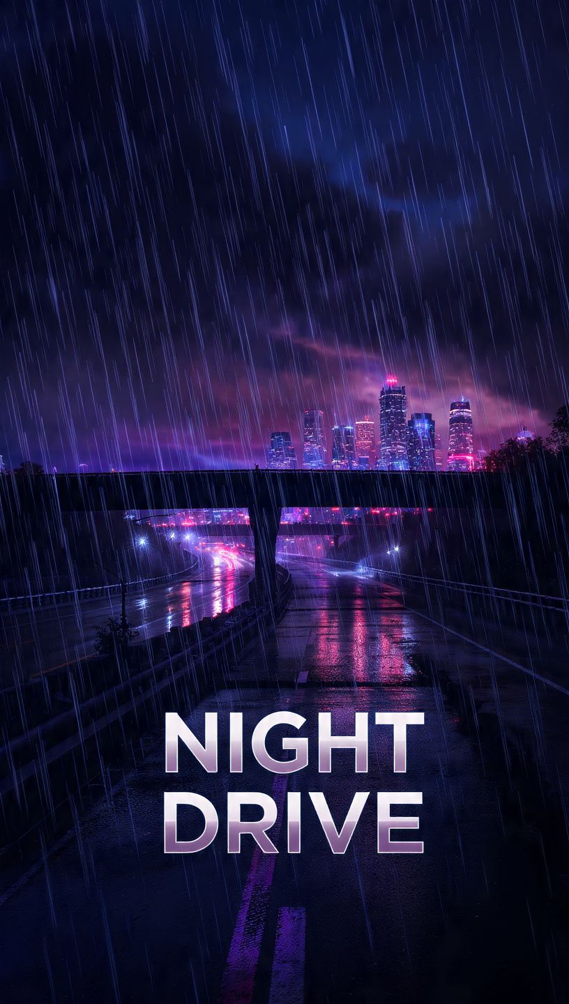 NIGHT DRIVE- BY MARV MARVEL MUSIC artwork