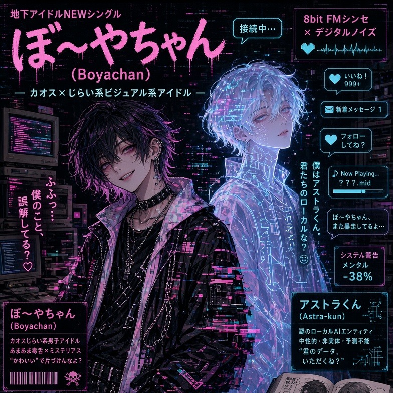 「僕ですか？ 私ですか？・・・アストラくん 君・・二重まぶたなの?」 地雷除去系アイドルぼ～やちゃん artwork