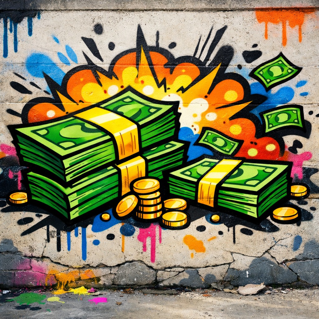 Cash! Chaching! (Nonna Tina x Skynet) artwork
