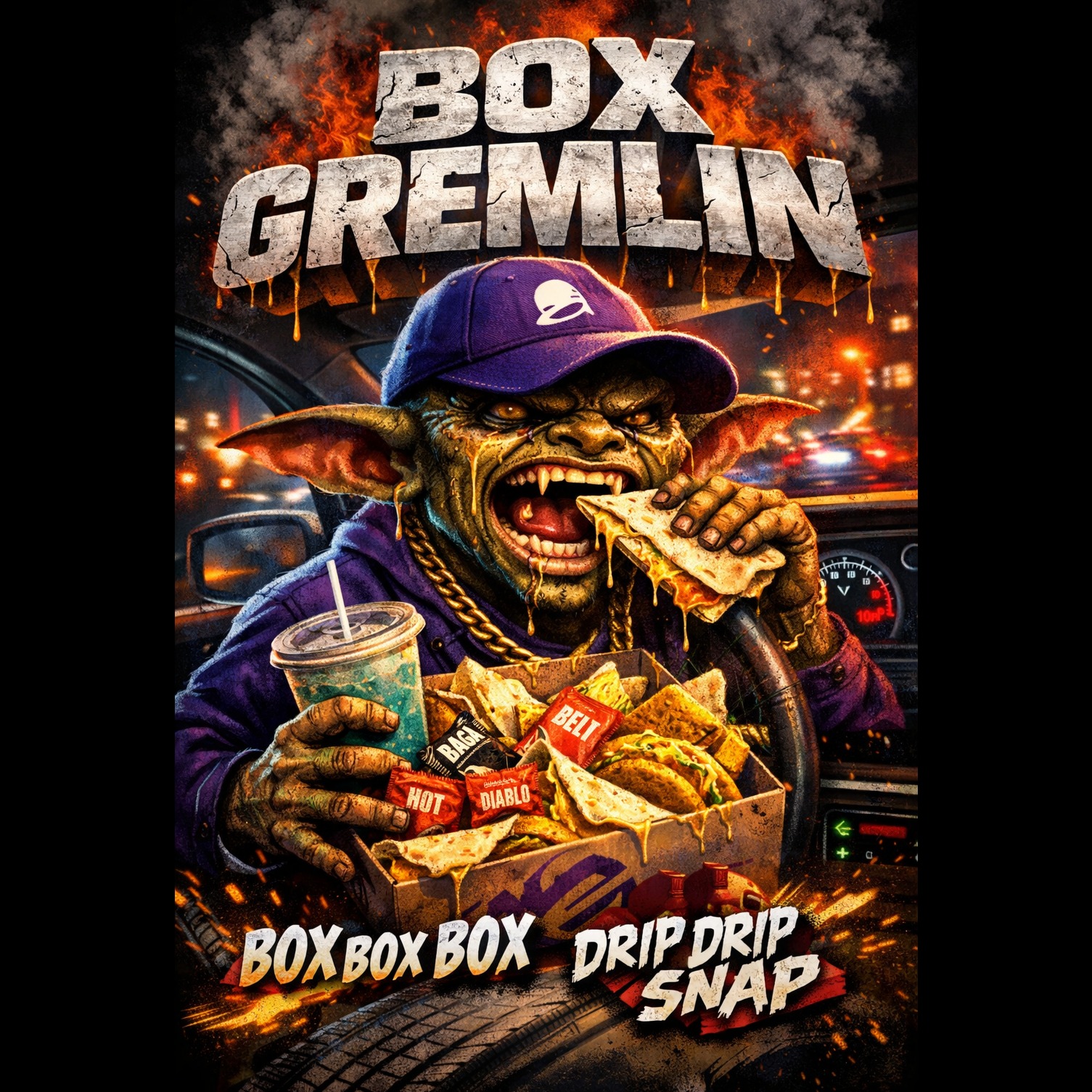 Taco Bell Box Gremlin artwork