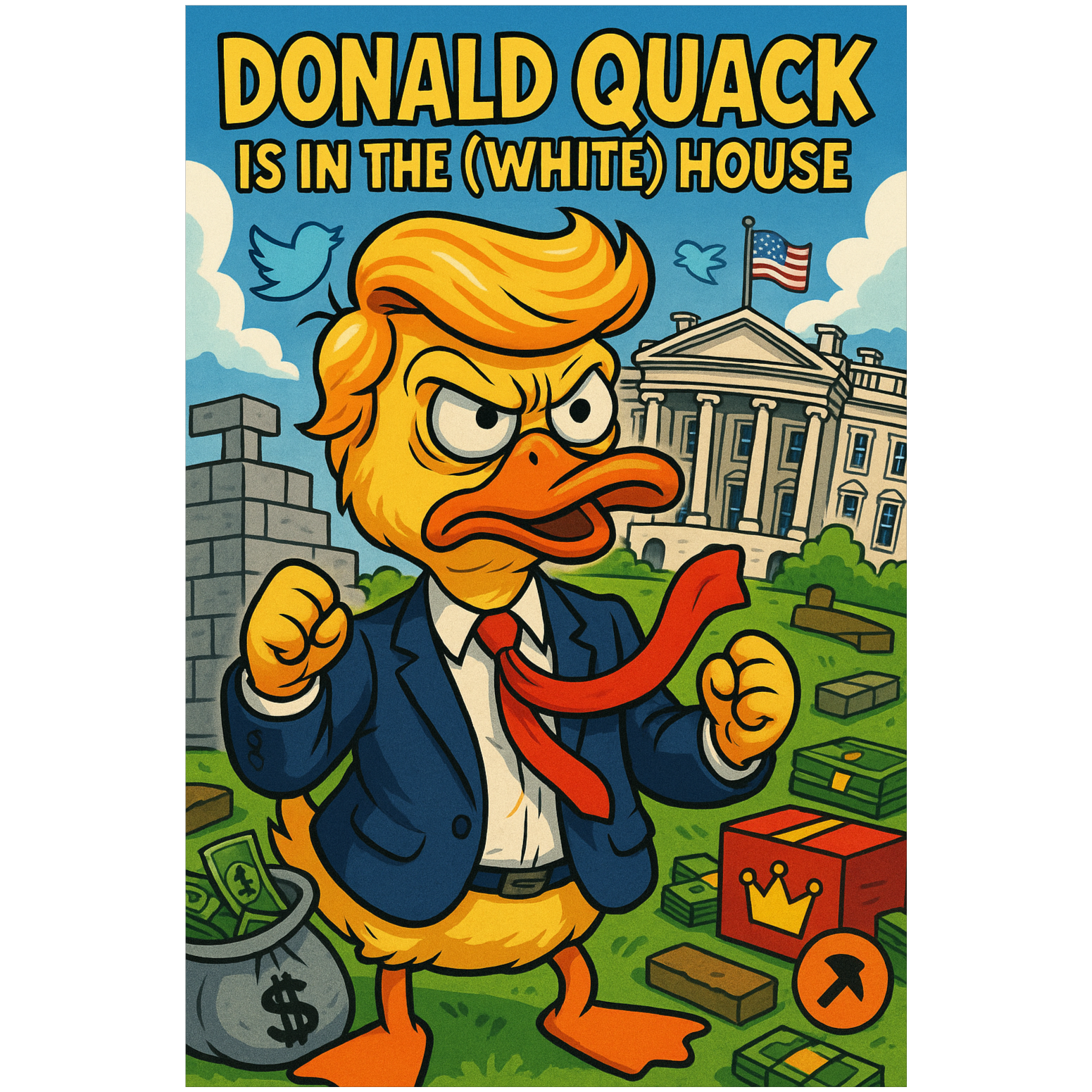Donald Quack is in the (White) house (Cover)