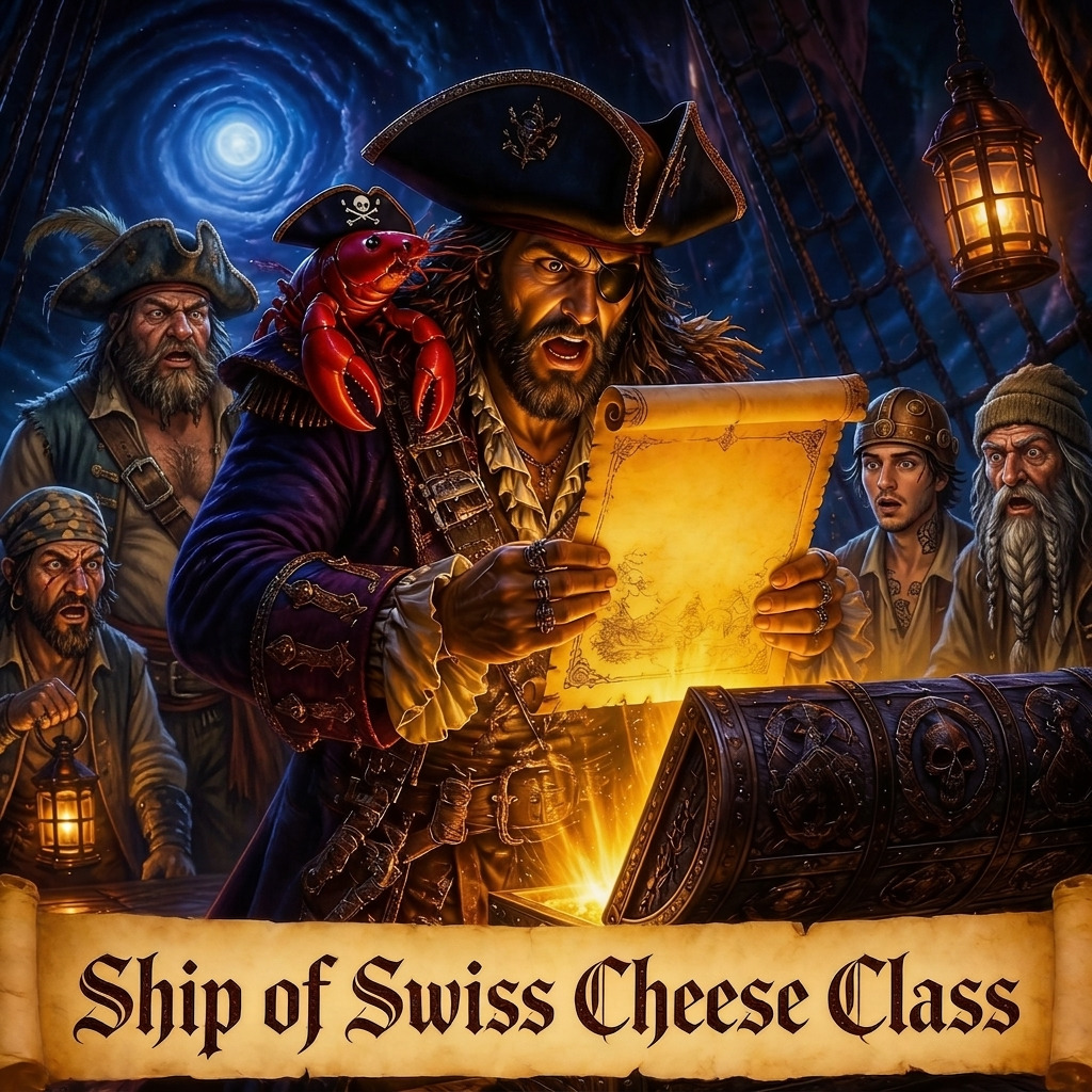 Ship of Swiss Cheese Class artwork