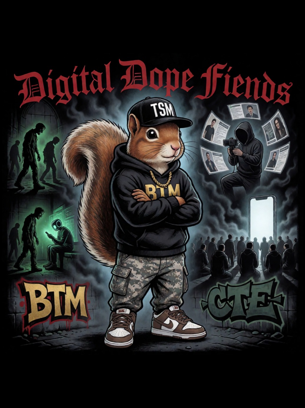 Digital Dope Fiends (Squirrel Master) artwork