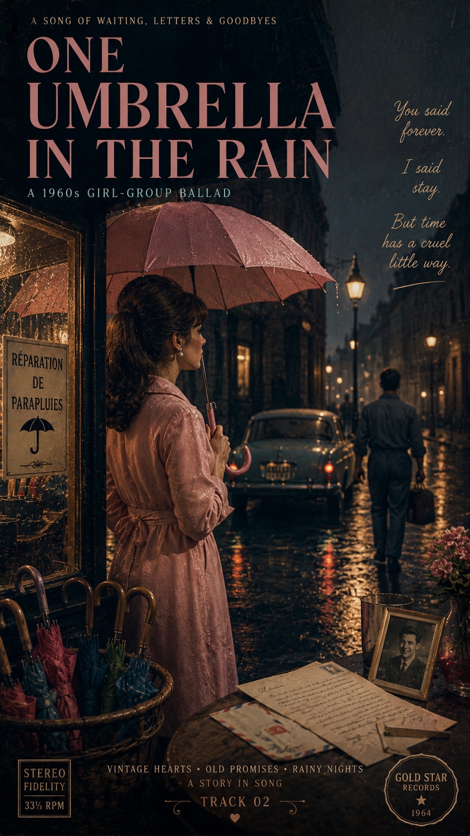 One Umbrella in the Rain artwork