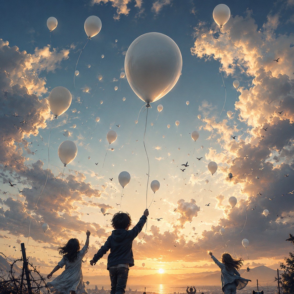 Les ballons blancs artwork