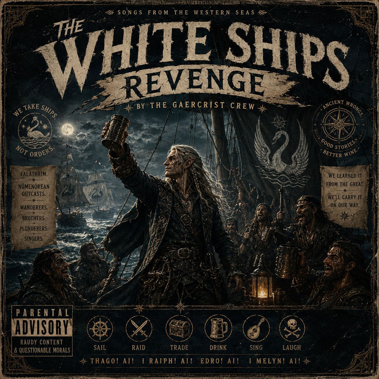 the White ships' Revenge artwork