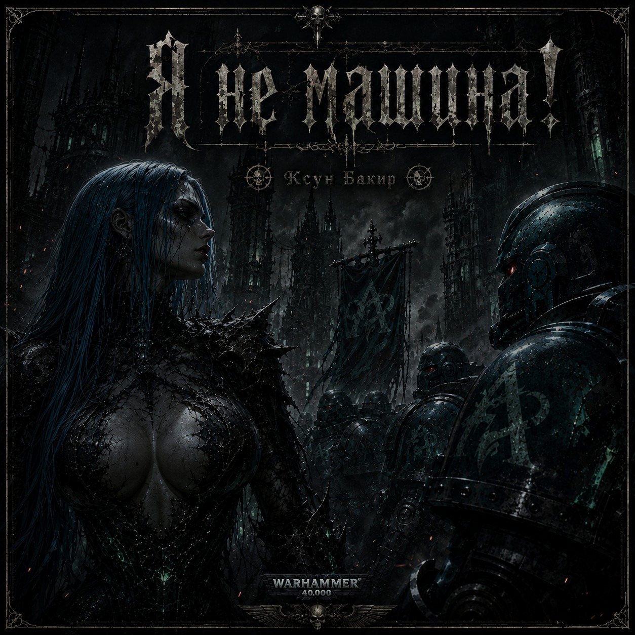 WH 40k. Ксун Бакир. Я не машина! artwork