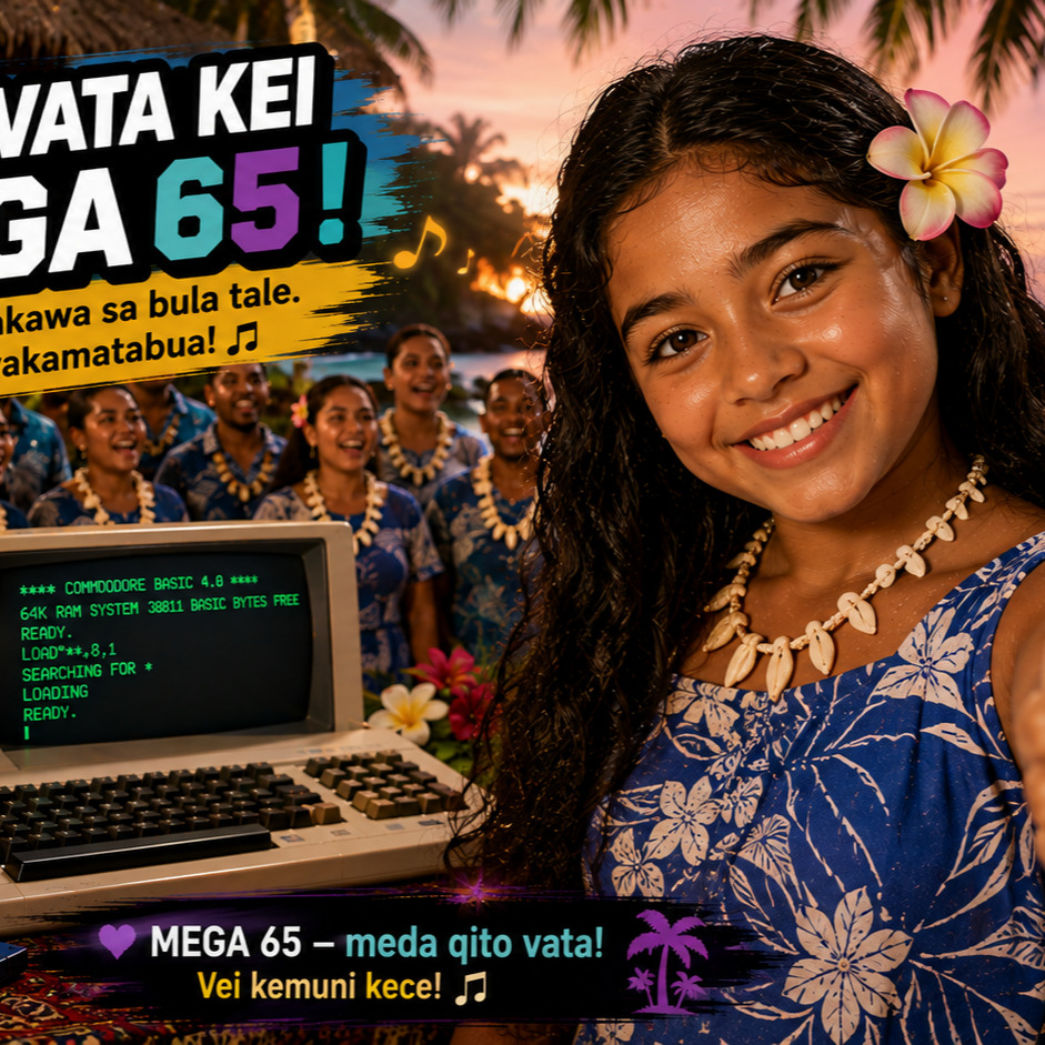 [Fijian] Lako vata kei MEGA65 artwork