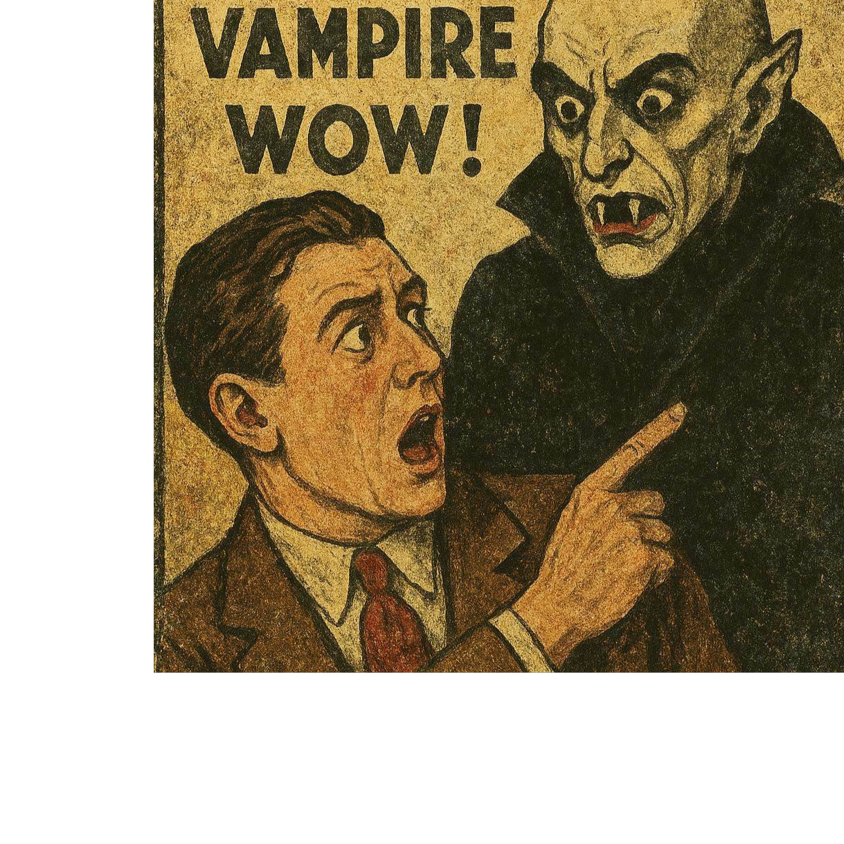That's A Vampire, Wow (human-written lyrics) artwork