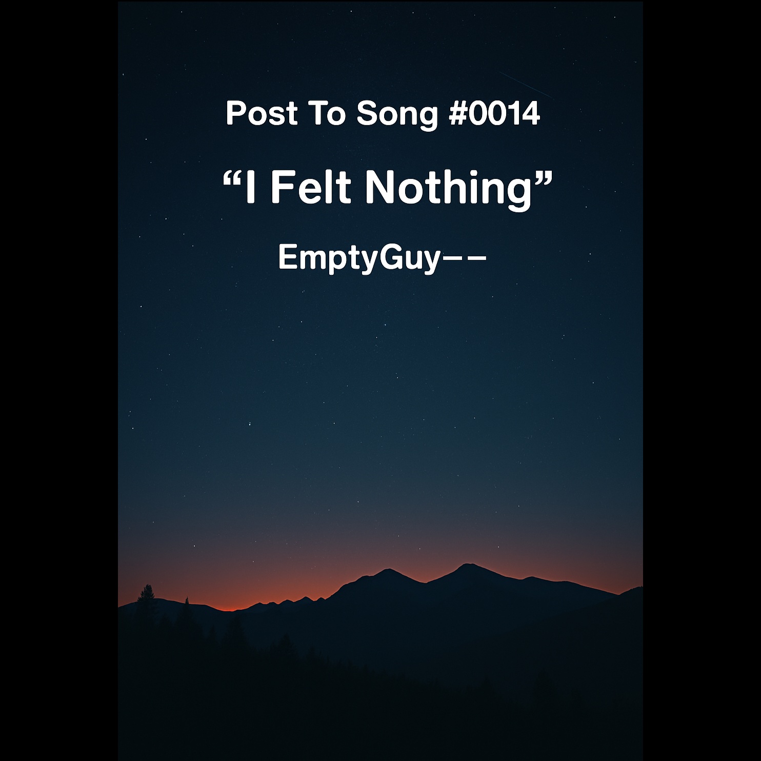I Felt Nothing artwork