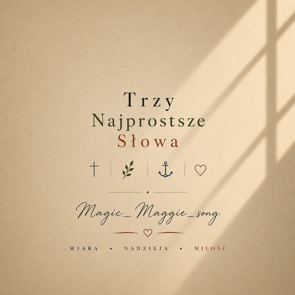 Trzy najprostsze słowa artwork