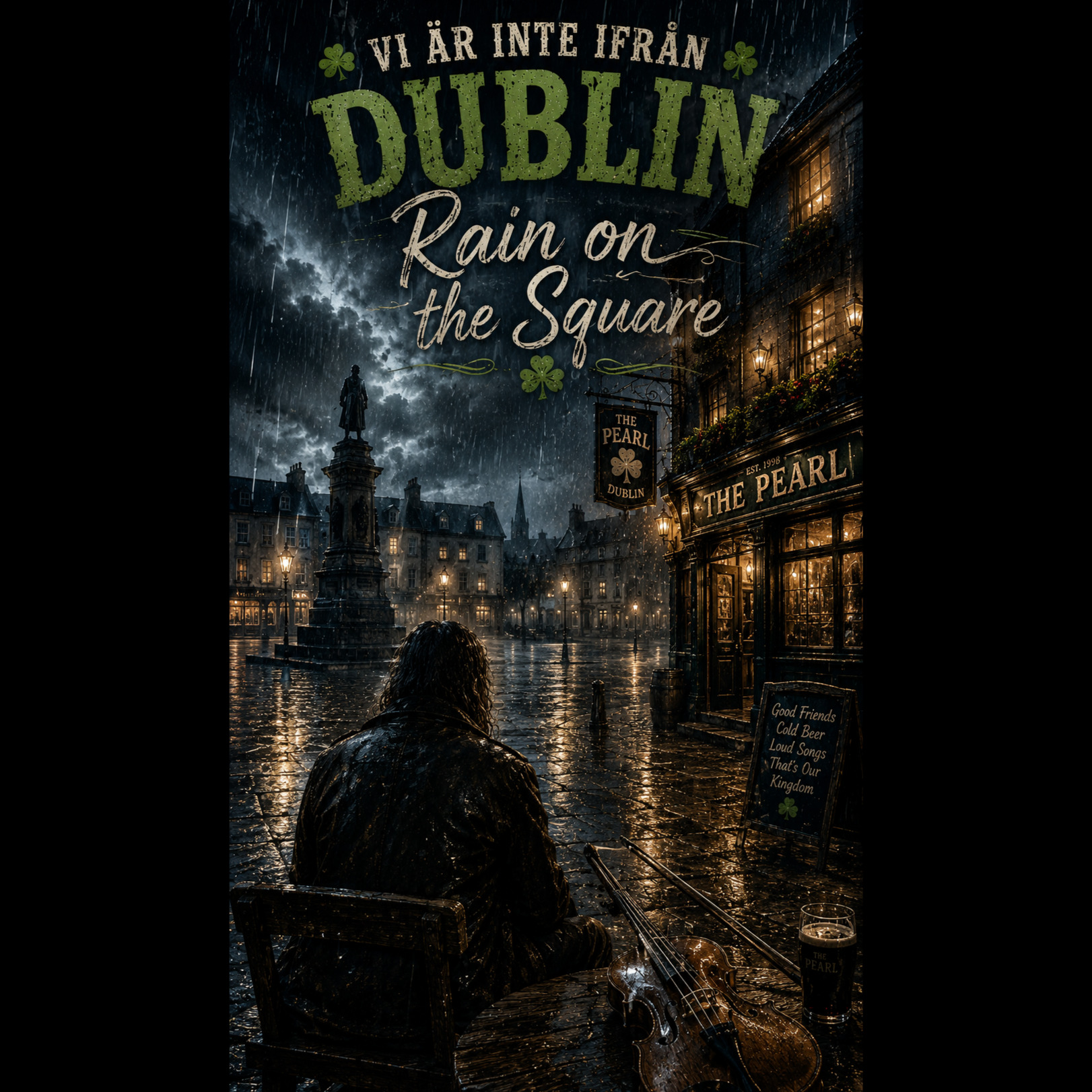 Vi är inte ifrån Dublin - Rain on the Square artwork