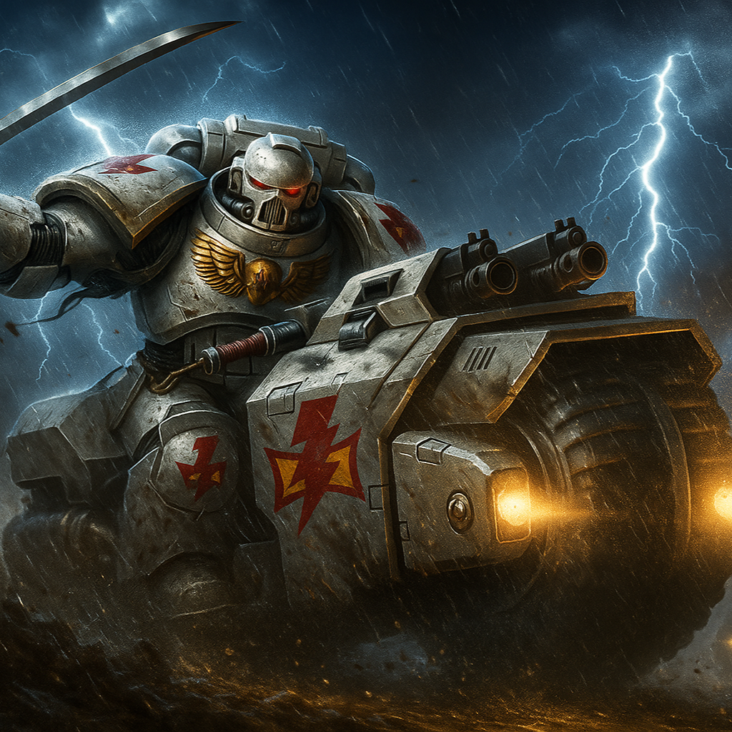 Lightning in the Veins 40k artwork