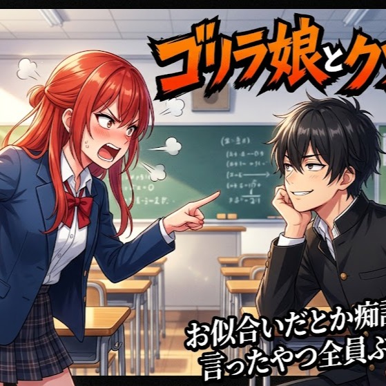『ゴリラ娘とクソ野郎』 artwork