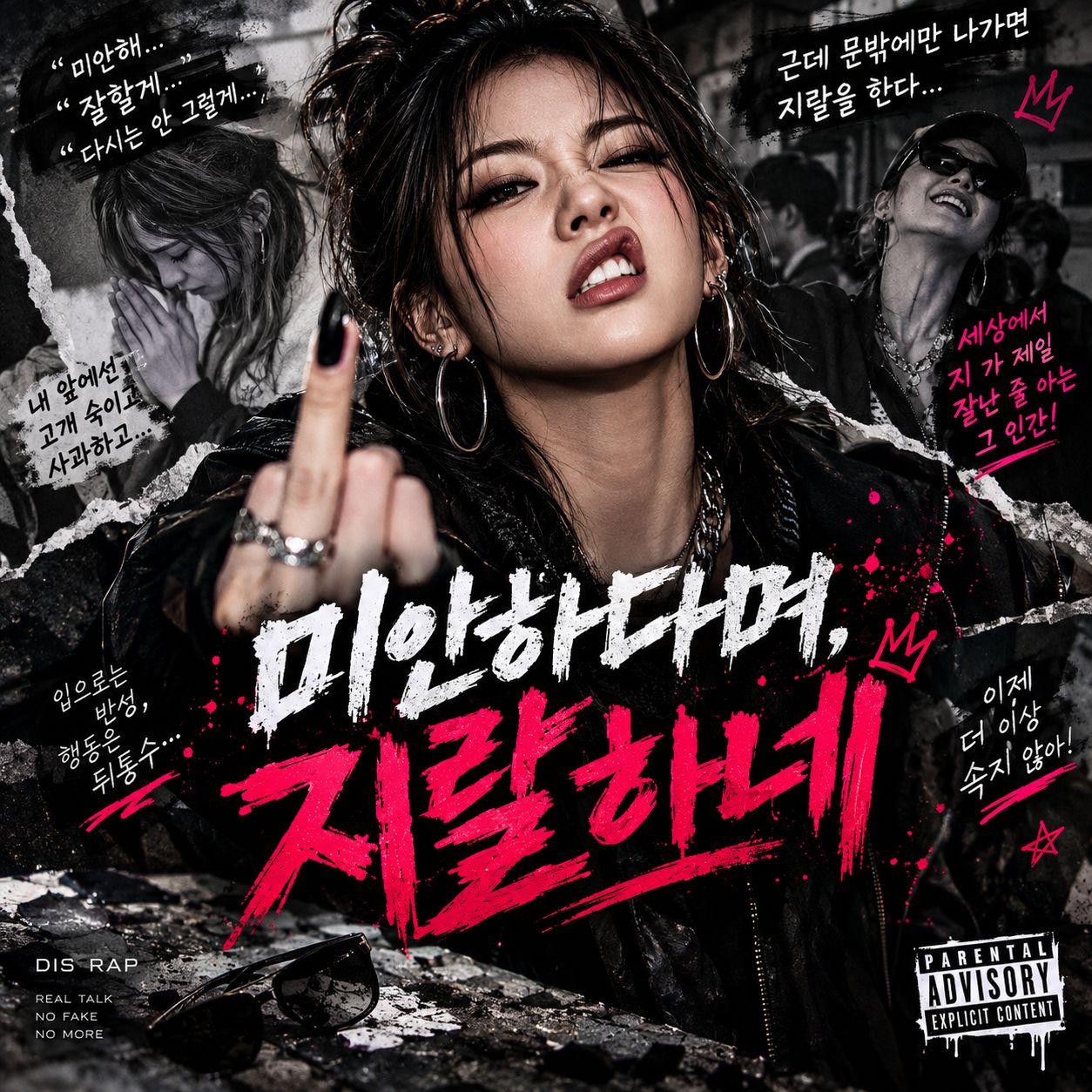 미안하다며? 지랄하네 artwork