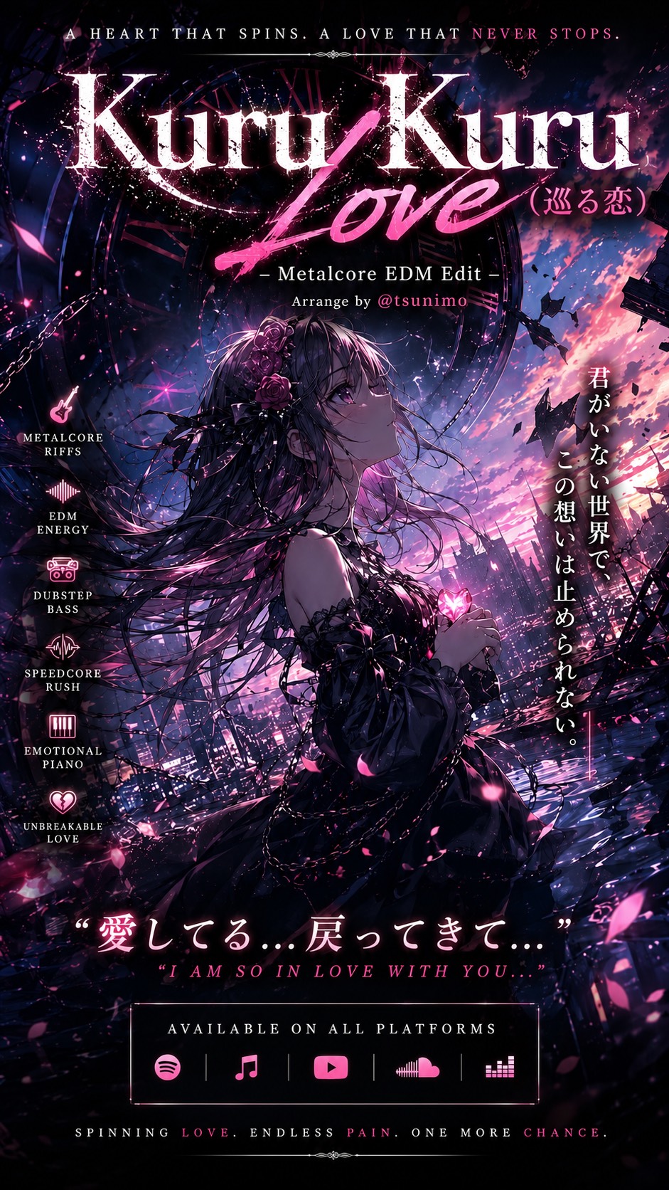 Kuru Kuru Love (No Style Cover) artwork