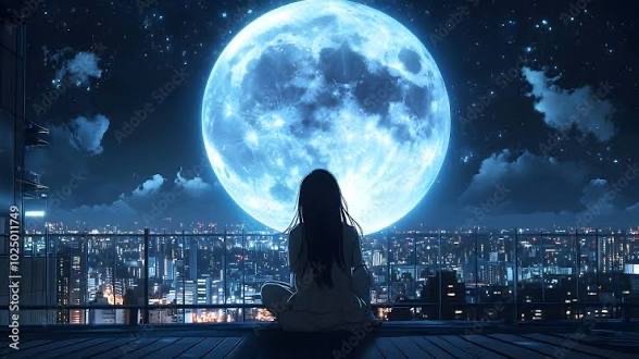 Underneath the moon artwork