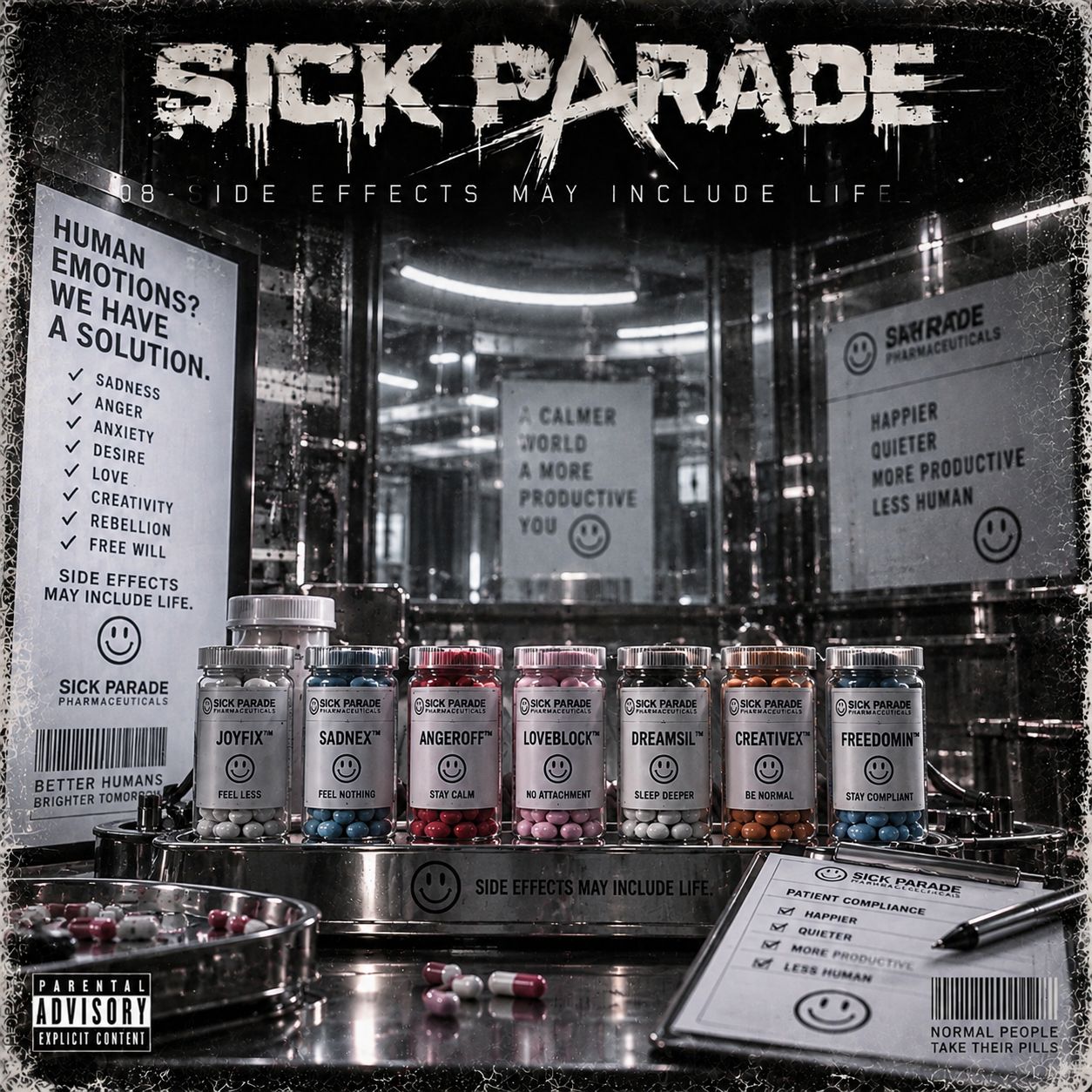 [SICK PARADE] 08 - SIDE EFFECTS MAY INCLUDE LIFE artwork