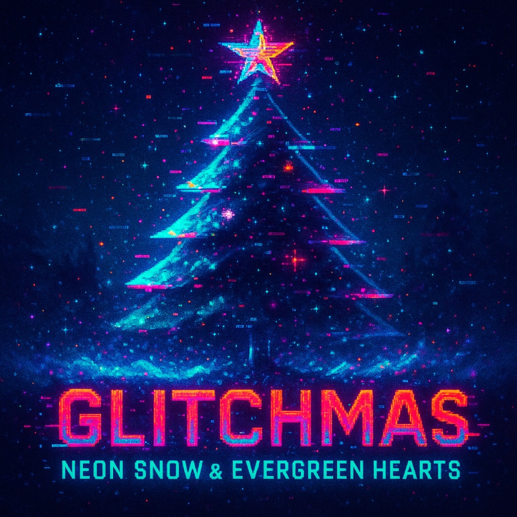 Glitchmas: Neon Snow & Evergreen Hearts
