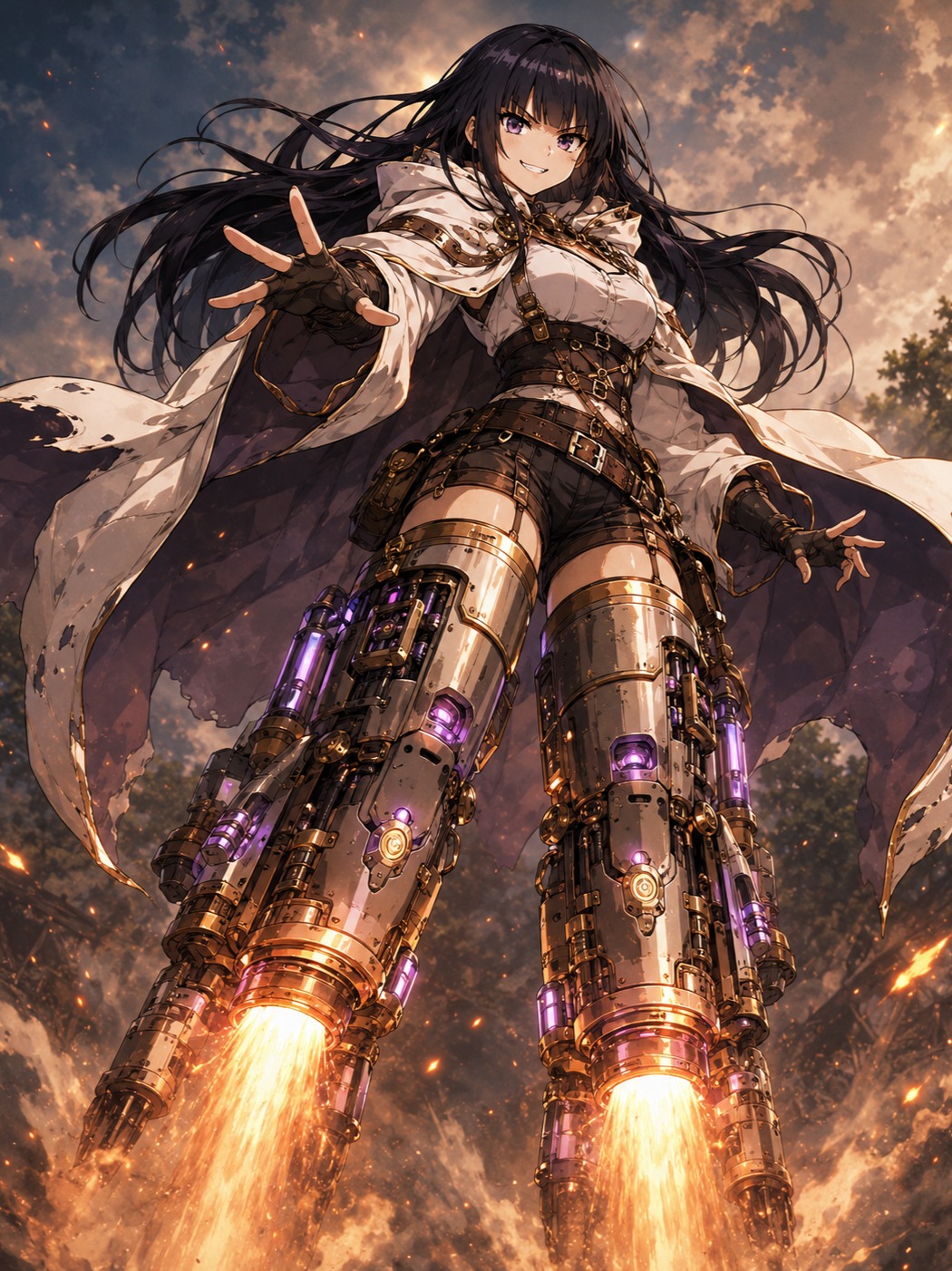 クレイジーエンジニア / Rocket Legs Jet Girl artwork
